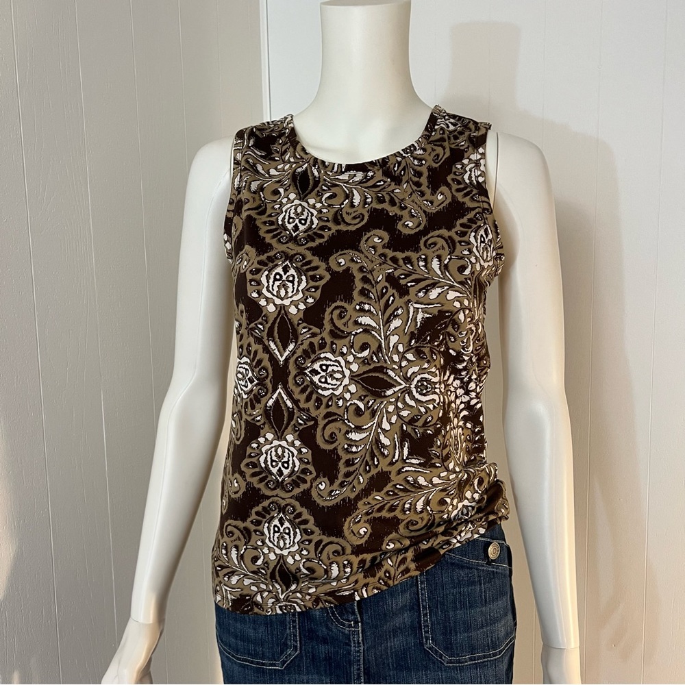 Athleta Floral Print Tank Top size M